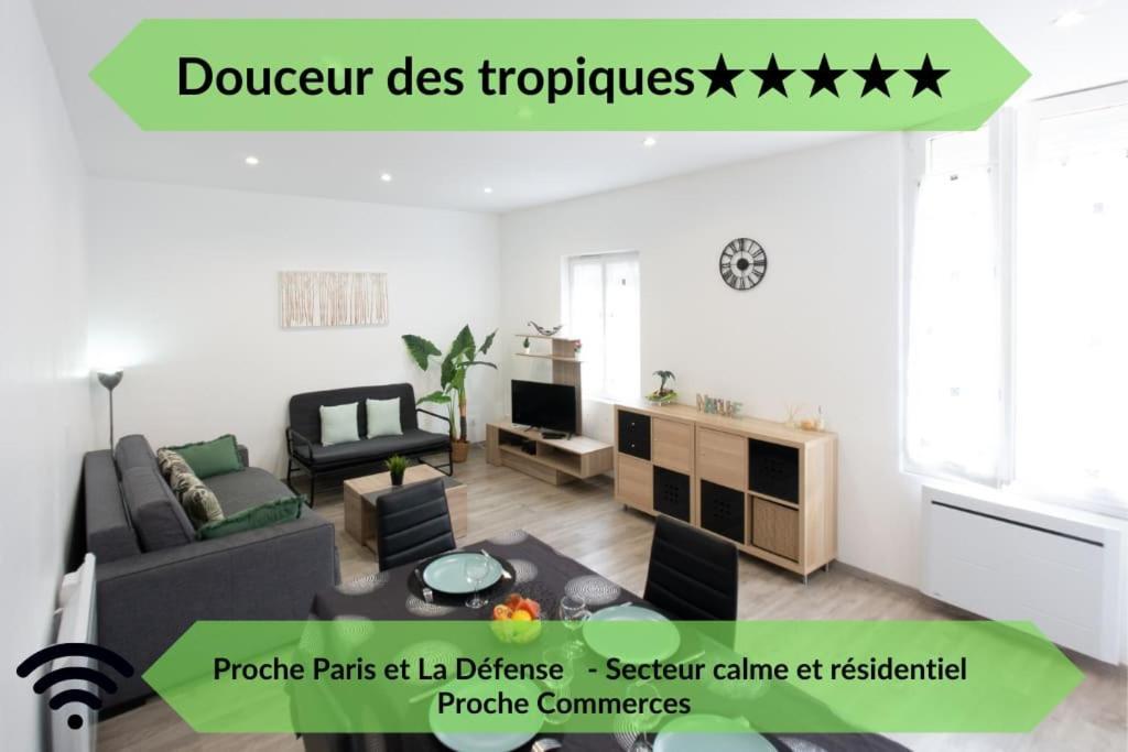 *Douceur Des Tropiques*Parisis Apartment Argenteuil Ngoại thất bức ảnh